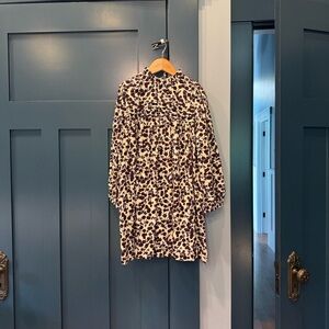 Bonpoint Imprime Prune Topaz Cherry Print Dress, Size 10 girl